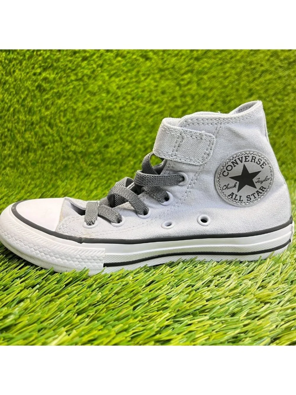 Converse Chuck Taylor All Star‎ High Boys Size 12C Gray Athletic Shoes Sneakers